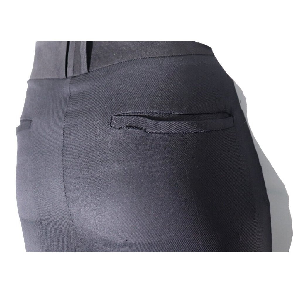 Helmut Lang Women's Size US4 Black Pleated Pant Cropped Slim-Fit Trouser $200 - Picture 7 of 9